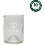 Personalized 12oz Refresh Glass made from rescued wine bottles