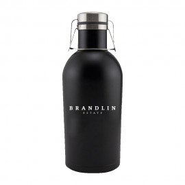 Insulated Steel Wine Growler (64oz) with Logo  Insulated Steel Wine Growler (64oz) with Logo