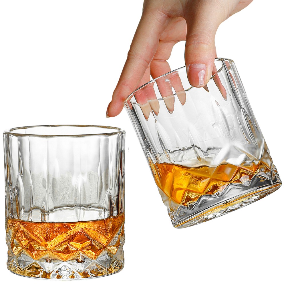 7oz Etched Whiskey Glasses with Logo