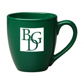 Personalized 16 oz. Dark Green Bistro Mug  Personalized 16 oz. Dark Green Bistro Mug
