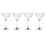 Customized 10 Oz. Set of Four Rothbury Martini Glasses