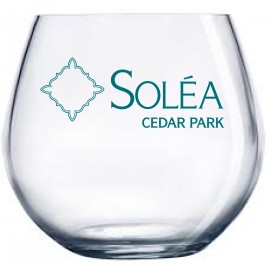 16 oz. Allure Sheer Rim Stemless Wine Glass with Logo