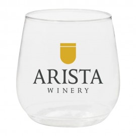Customized 12oz Plastic Stemless Wine Glass