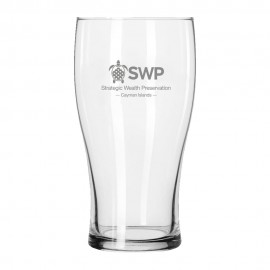 20oz. Classic Pub Glass with Logo  20oz. Classic Pub Glass with Logo