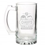 Logo Printed 15 oz. Thumbprint Beer Mug - Deep Etched