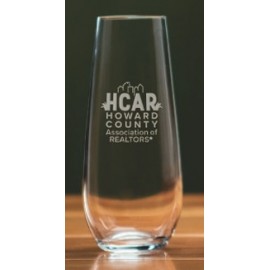 Personalized 8 1/2 Oz. Harmony Stemless Flute Glass (Set Of 4)  Personalized 8 1/2 Oz. Harmony Stemless Flute Glass (Set Of 4)