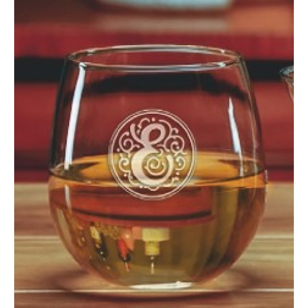Logo Branded 16 Oz. Selection Stemless Short Wine Glass (Set Of 4)