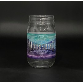 16 oz. Mason Jar - Digital Full Color Printed with Logo