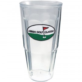 24 Oz. Double Wall Thermal Tumbler - Embroidered Emblem with Logo  24 Oz. Double Wall Thermal Tumbler - Embroidered Emblem with Logo