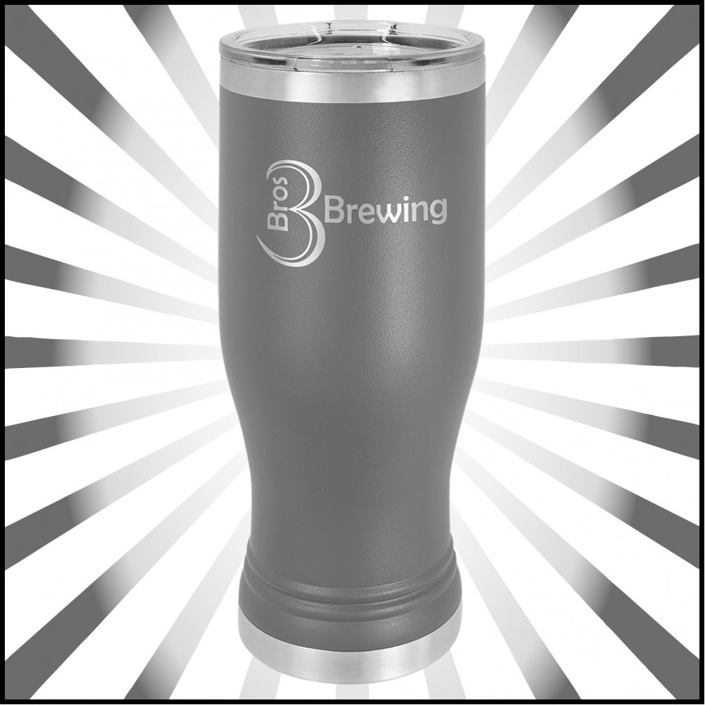 Logo Printed 20 oz Gray Stainless Steel Polar Camel Pilsner Vacuum Insulated Tumbler Logo Printed 20 oz Gray Stainless Steel Polar Camel Pilsner Vacuum Insulated Tumbler