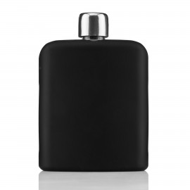 6 oz Glass Flask with Silicone with Logo  6 oz Glass Flask with Silicone with Logo