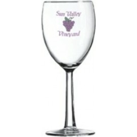 Custom Branded 8 1/2 Oz. Noblesse Wine Glass w/Hex Stem (Screen Printed)  Custom Branded 8 1/2 Oz. Noblesse Wine Glass w/Hex Stem (Screen Printed)