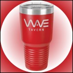 30 oz Red Stainless Steel Polar Camel Vacuum Insulated Tumbler Logo Printed