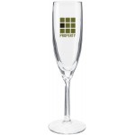 6oz Domain Flute Glass (Clear) Custom Printed