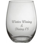 Customized 21 Oz. Stemless Red Wine Glass (Screen Printed)