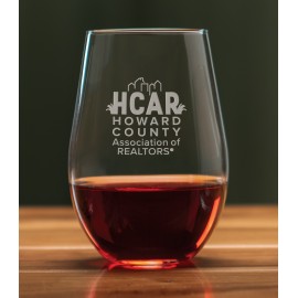 22 Oz. Harmony Stemless Red Wine Glass with Logo