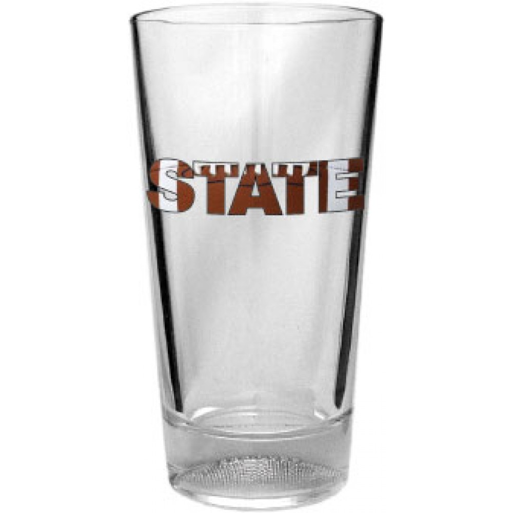 16 Oz. Embossed Golf Ball Pint Glass (Screen Printed) Custom Printed 16 Oz. Embossed Golf Ball Pint Glass (Screen Printed) Custom Printed