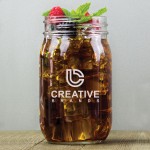 16 Oz. Mason Jar w/Screen Printed Logo Custom Printed