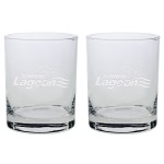 Customized Set of Two Skyline Classic Double Rocks Glass (14 Oz.)