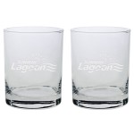 Customized Set of Two Skyline Classic Double Rocks Glass (14 Oz.)