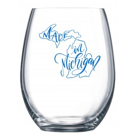 Custom 9 oz. Allure Sheer Rim Stemless Wine Glass  Custom 9 oz. Allure Sheer Rim Stemless Wine Glass