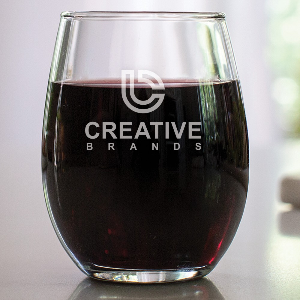 21 Oz. Stemless Wine Glass w/Laser Etched Logo Custom Printed 21 Oz. Stemless Wine Glass w/Laser Etched Logo Custom Printed