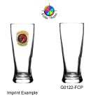 9oz Clear Pilsner Beer Sampler Glass (4 Color Process) with Logo