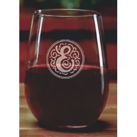 Logo Branded 17 Oz. Selection Stemless Tall Wine Glass (Set Of 2)