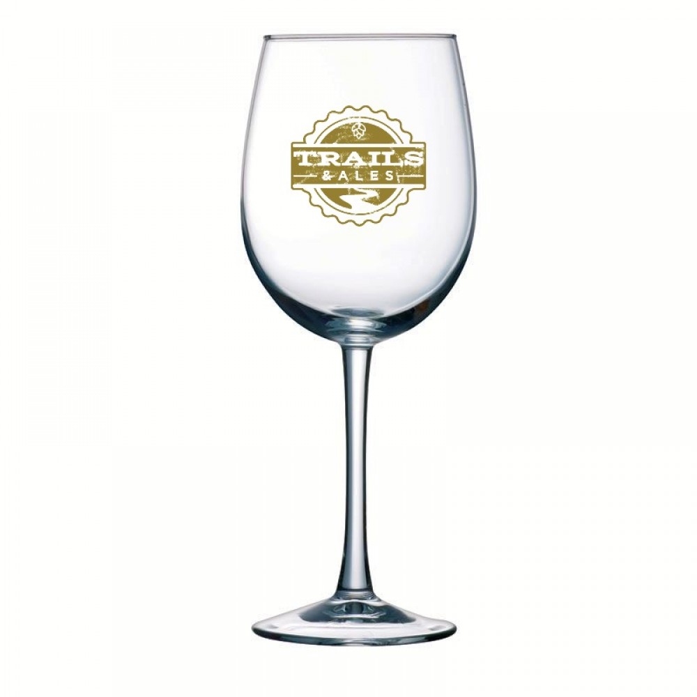 12 Ounce Connoisseur White Wine Glass with Logo