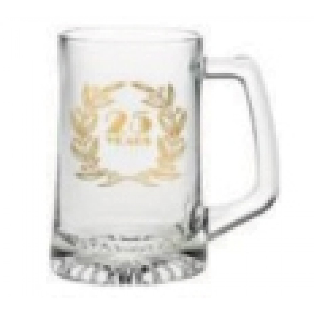 14 oz. Glass Sports Mug Custom Printed