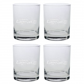 Custom Set of Four Skyline Classic Double Rocks Glass (14 Oz.)  Custom Set of Four Skyline Classic Double Rocks Glass (14 Oz.)