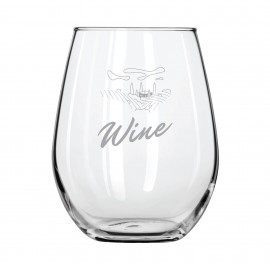 Customized 11.75 oz. Stemless Wine Glass