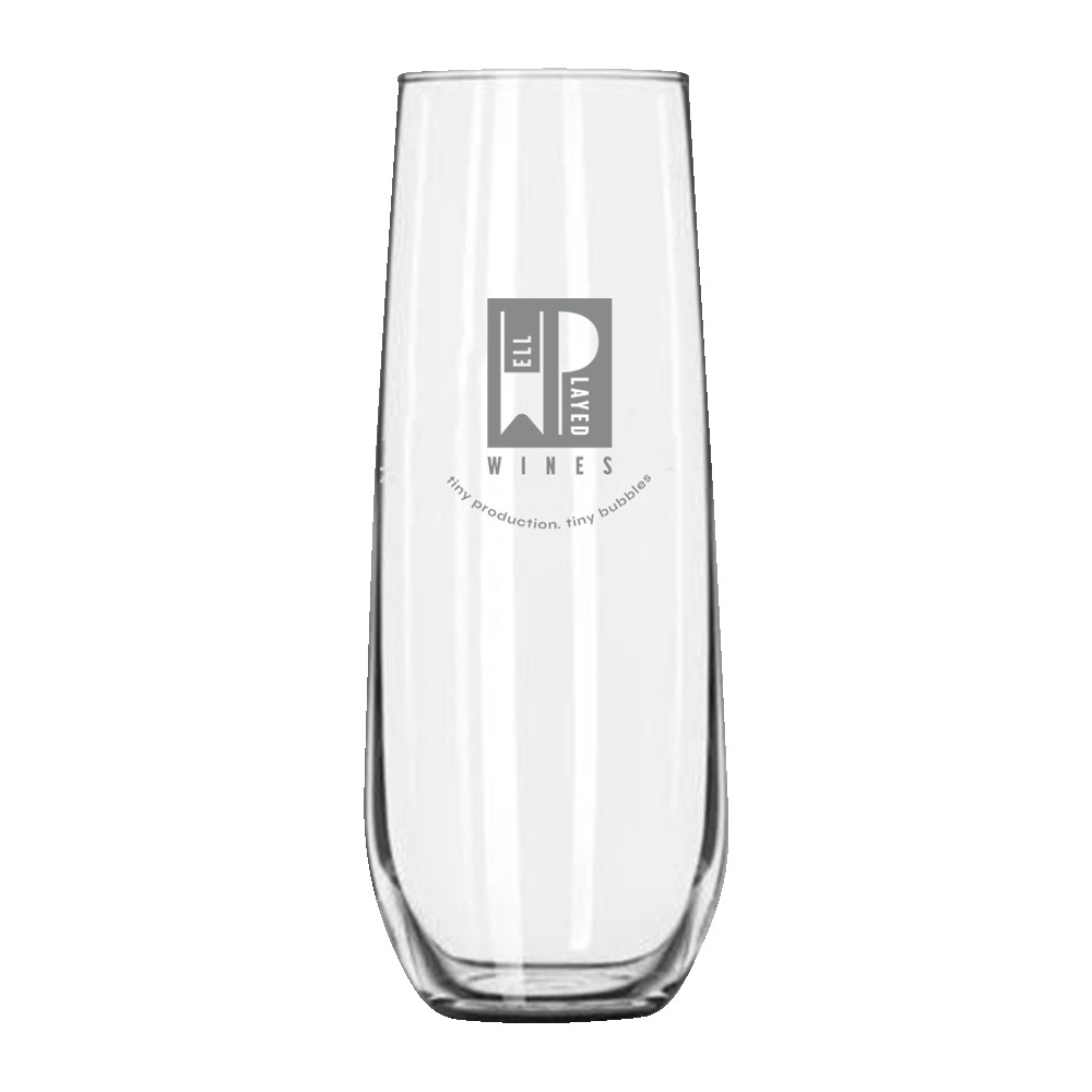 Customized 8.5oz. Stemless Champagne Flute