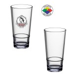 20oz Plastic Stacking Pint/Mixing Glass - Clear (Screen Printed) with Logo