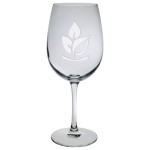 19.5 Oz. Afficianado Stemmed Wine Glass with Logo