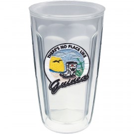 16 Oz. Double Wall Insulated Thermal Tumbler - Embroidered Emblem with Logo