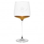 20 K Gold Dipped Wine Glass (16 oz.) with Logo