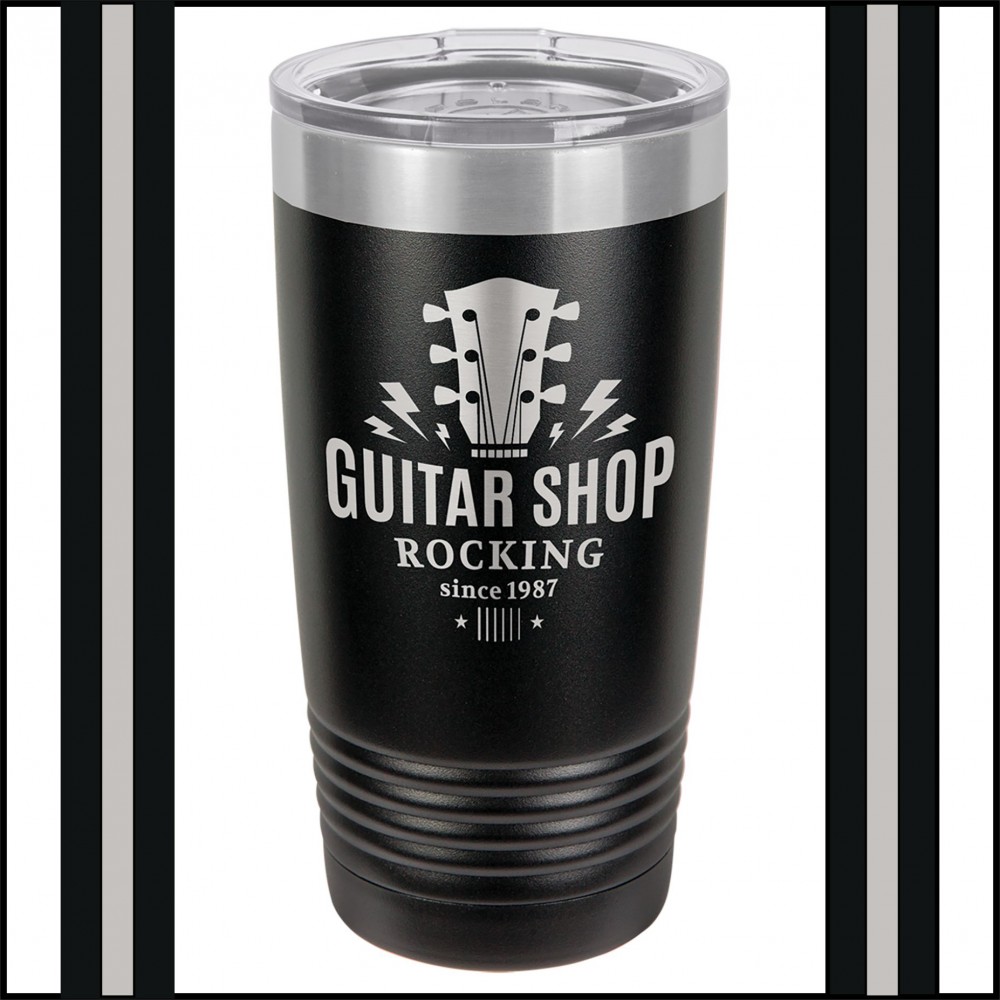 Custom Imprinted 20 oz Black Stainless Steel Polar Camel Vacuum Insulated Tumbler Custom Imprinted 20 oz Black Stainless Steel Polar Camel Vacuum Insulated Tumbler