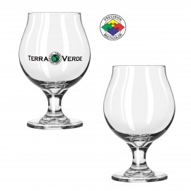 Personalized 16oz Stemmed Belgian Beer Goblet (Screenprinted)