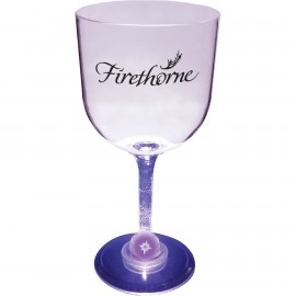 14 Oz. Goblet Glass w/ Light Up Contrast Standard Stem with Logo  14 Oz. Goblet Glass w/ Light Up Contrast Standard Stem with Logo