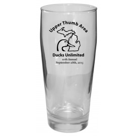 Customized 20 Ounce Willi Becher Glass  Customized 20 Ounce Willi Becher Glass