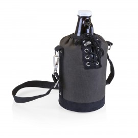 Promotional Growler Tote w/64 Oz. Glass Growler