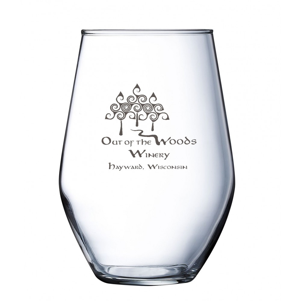 19 Ounce Concerto Stemless Wine Glass with Logo
