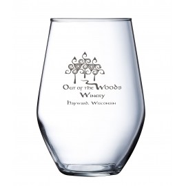 19 Ounce Concerto Stemless Wine Glass with Logo  19 Ounce Concerto Stemless Wine Glass with Logo