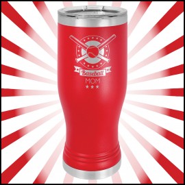 Custom Branded 20 oz Red Stainless Steel Polar Camel Pilsner Vacuum Insulated Tumbler