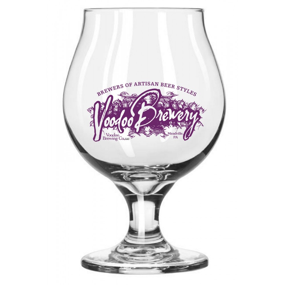 16 Ounce Belgian Glass with Logo