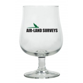 17 Ounce Belgium Stemmed Glass with Logo  17 Ounce Belgium Stemmed Glass with Logo