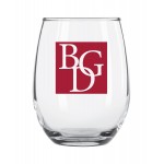 9 oz. Stemless Wine Glass with Logo