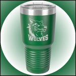 30 oz Green Stainless Steel Polar Camel Vacuum Insulated Tumbler Logo Printed