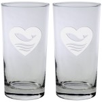 Logo Branded Set of Two Skyline Classic Beverage Glass (13 Oz.)